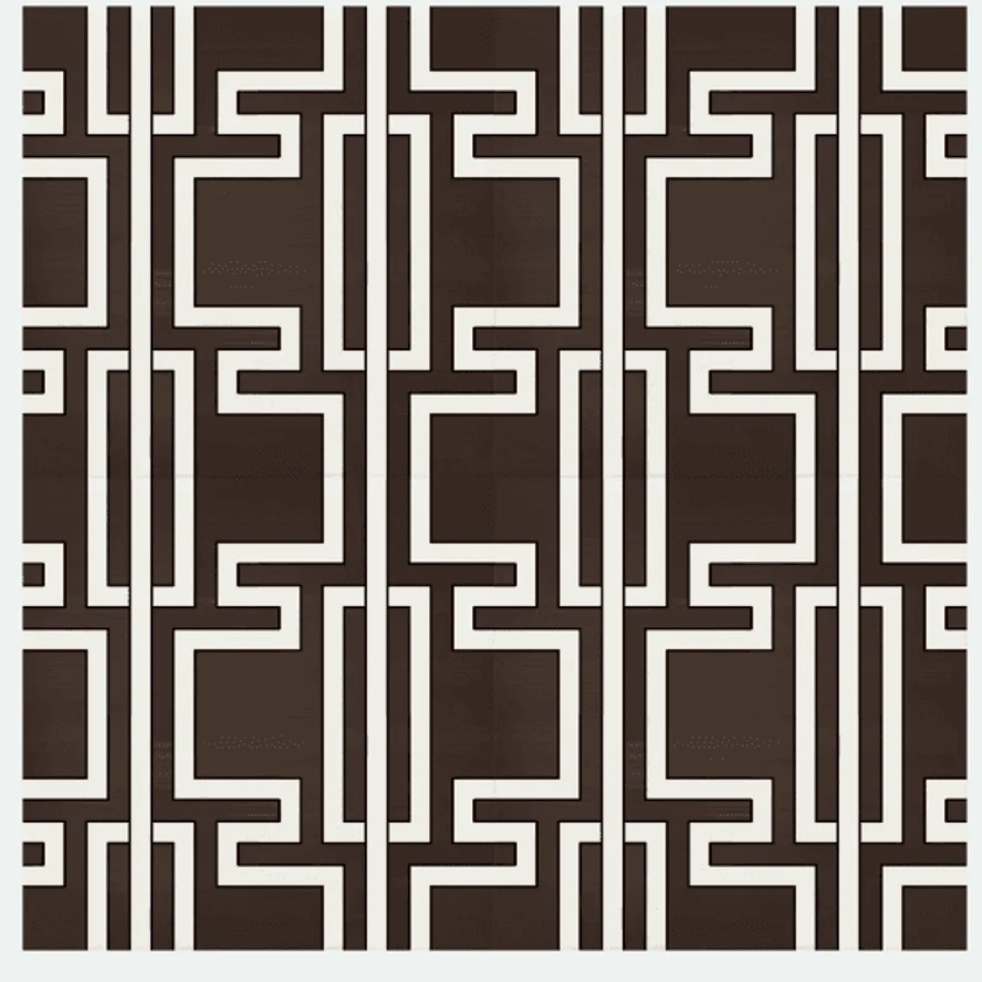 Керамическая плитка, 200*200. GEOMETRIA: Лабиринт. Цена за набор 24 шт. (0,96 кв.м)