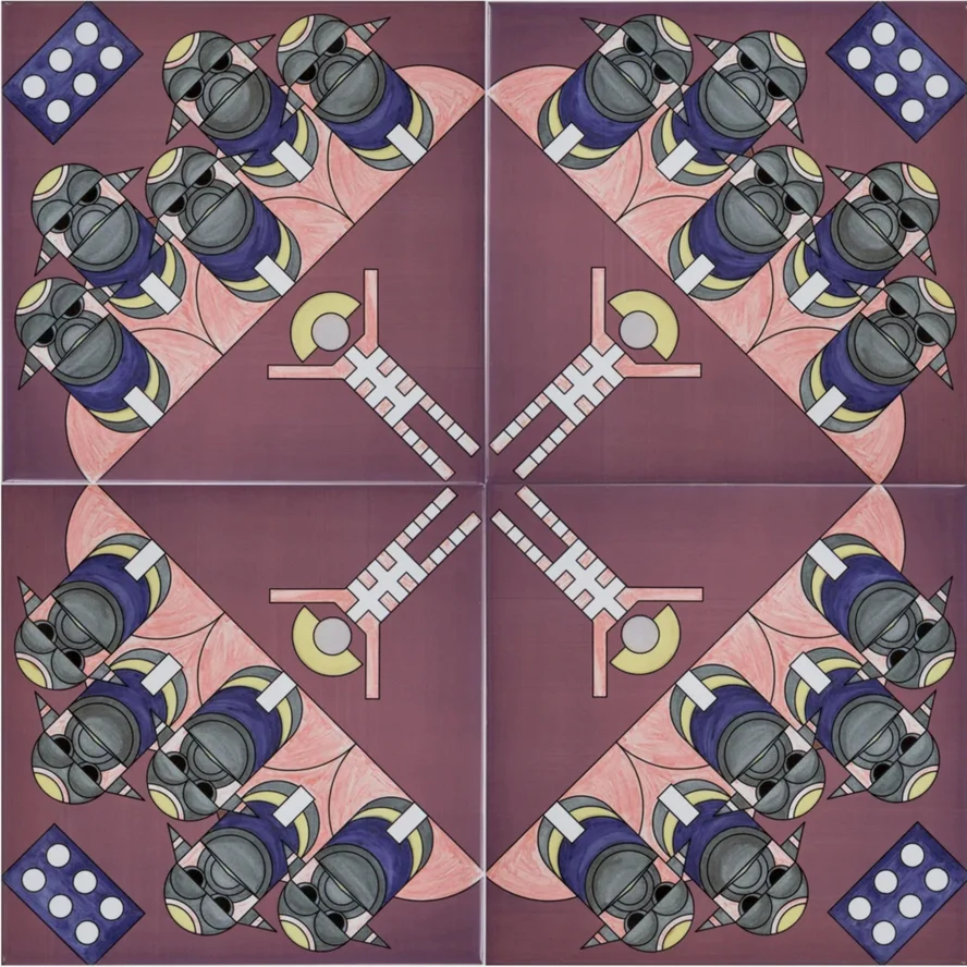 Керамическая плитка, 200х200. CHIMERA: Мангалоры 3, Цена за набор 4шт. (0,16кв.м)