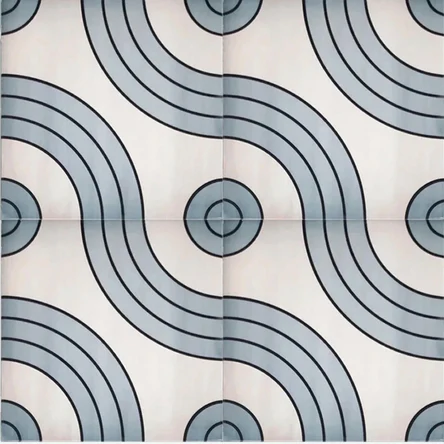 Керамическая плитка, 200х200. GEOMETRIA: Волны. Цена за набор 24 шт. (0,96 кв.м)