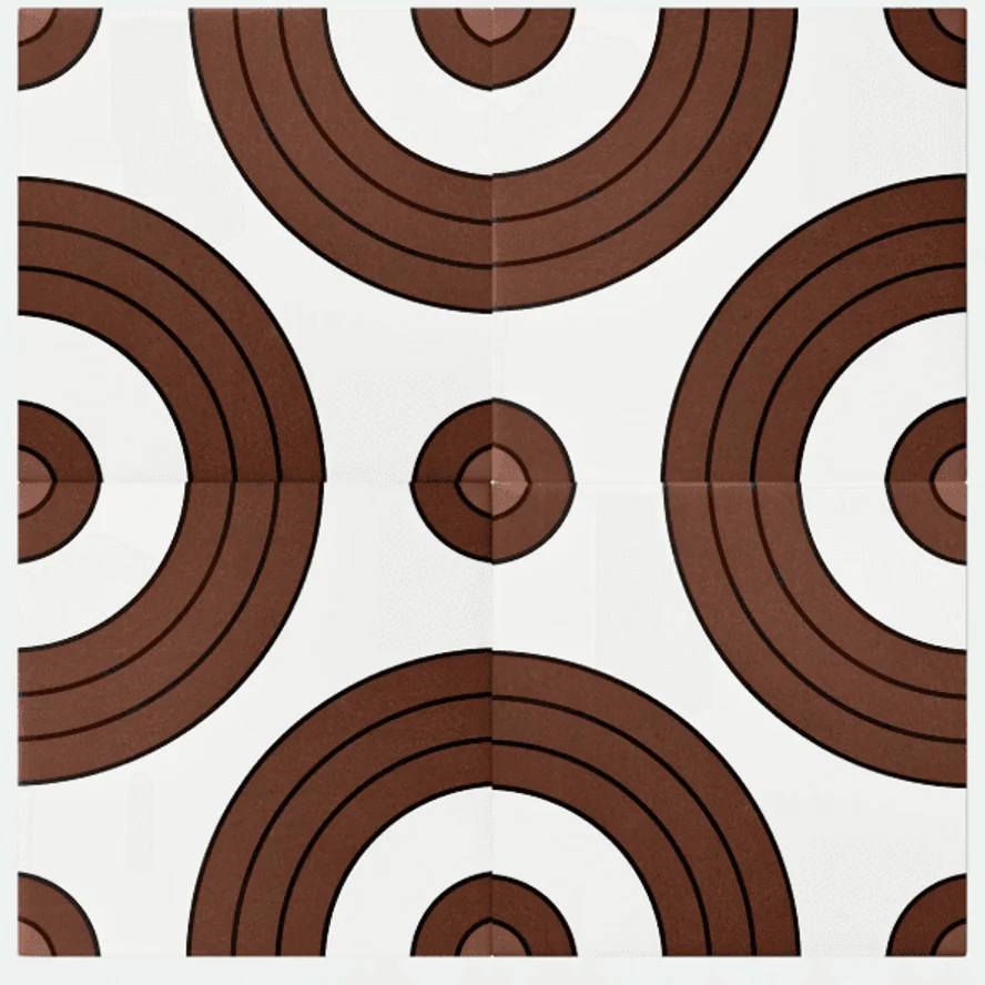 Керамическая плитка, 200х200. GEOMETRIA: Диски. Цена за набор 24шт. (0,96 кв.м)